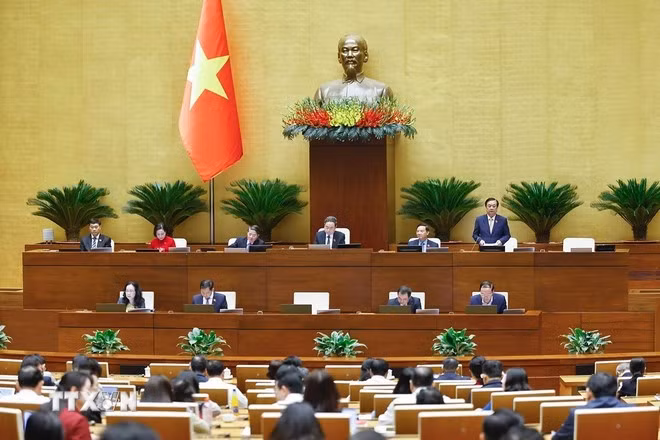Phó Chủ tịch Quốc hội Lê Minh Hoan phát biểu. Ảnh: Doãn Tấn/TTXVN