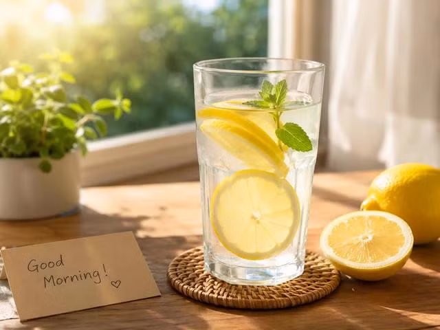 Nước chanh cung cấp vitamin C, chất chống ô xy hóa và nhiều dưỡng chất có lợi khác. Ảnh: N.Quý tạo từ AI