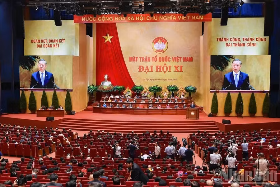 Toàn cảnh phiên khai mạc trọng thể Đại hội.
