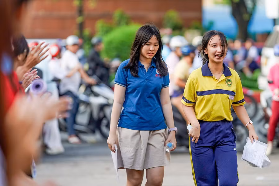 Thí sinh thi tốt nghiệp THPT năm 2025 tại TPHCM. Ảnh: Phạm Nguyễn