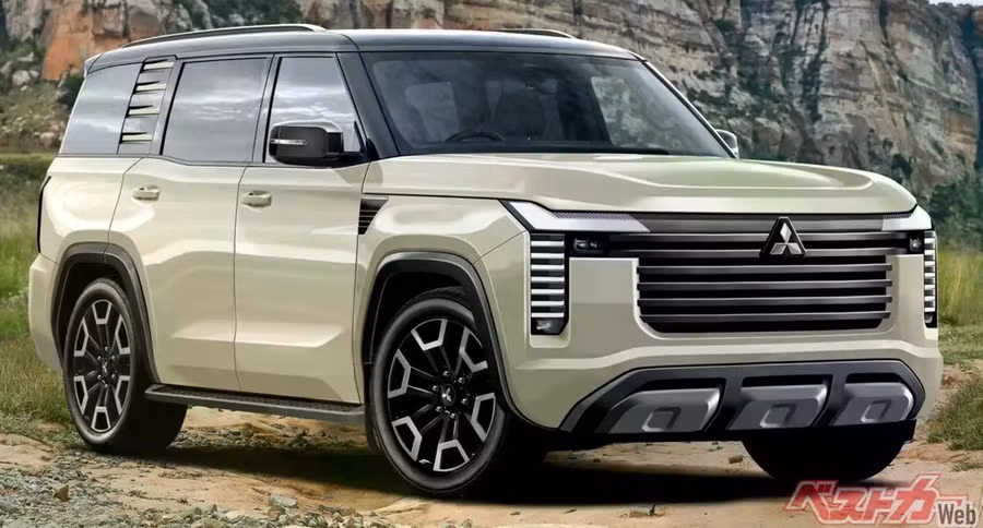 Bản dựng dự đoán thiết kế của Mitsubishi Pajero mới. Ảnh: Best Car
