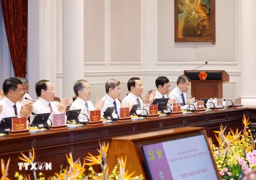 Các đại biểu tham dự Phiên họp thứ nhất Ban Chỉ đạo Trung ương về hoàn thiện thể chế và thực thi pháp luật. Ảnh: Thống Nhất/TTXVN
