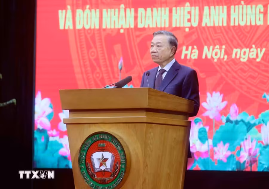Tổng Bí thư, Chủ tịch nước Tô Lâm phát biểu chỉ đạo. Ảnh: Phạm Kiên/TTXVN
