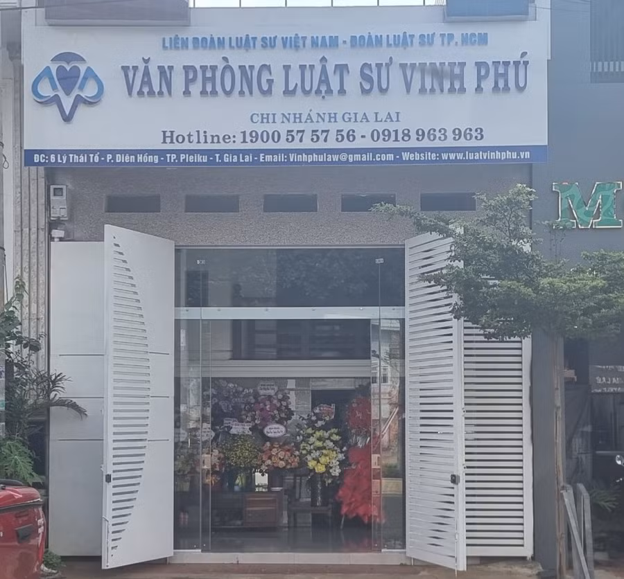 Chi nhánh Văn phòng Luật sư Vinh Phú. Ảnh. Hạ Vy