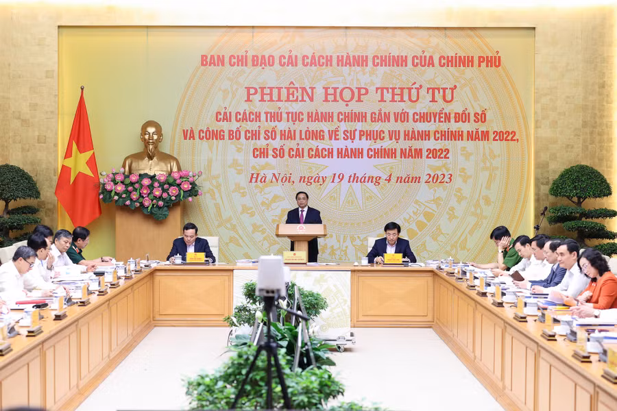 Thủ tướng Phạm Minh Chính chủ trì phiên họp. Ảnh: Báo Điện tử Chính phủ