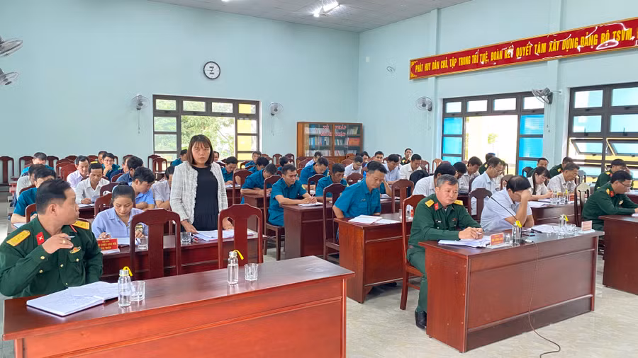 Quang cảnh hội nghị tại huyện Krông Pa. Ảnh: Quang Ngọc