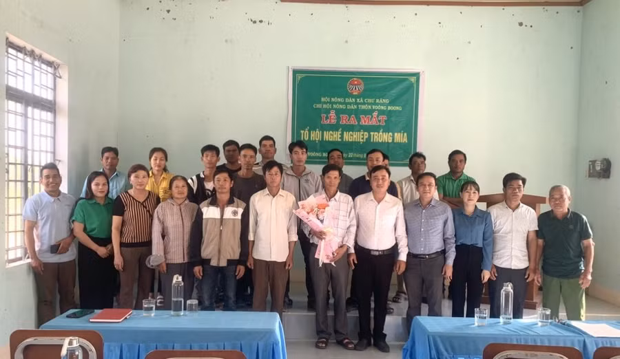 Các thành viên tổ hội ra mắt tại buổi lễ. Ảnh: Như Loan Các thành viên tổ hội ra mắt tại buổi lễ. Ảnh: Như Loan
