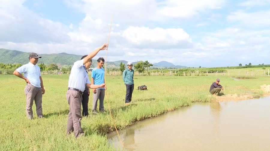 Hiện trường nơi cháu Rah Lan Dân bị đuối nước. Ảnh: Ngô Thu