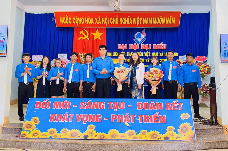 Đại hội đại biểu Hội LHTN xã Ia Dreng, huyện Chư Pưh. Ảnh: Hà Đức Thành