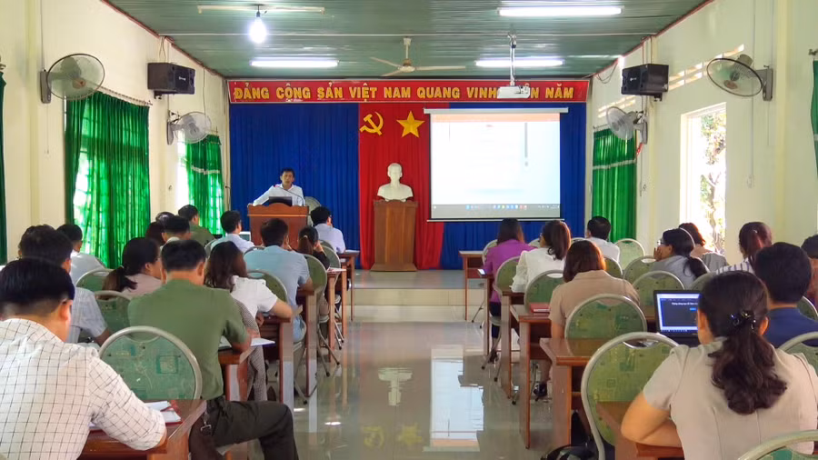 Quang cảnh buổi tập huấn. Ảnh: Rơ Lan Viện