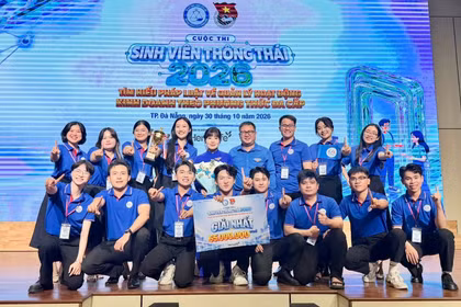 Trường Đại học Quy Nhơn đạt giải nhất cuộc thi “Sinh viên thông thái 2026”