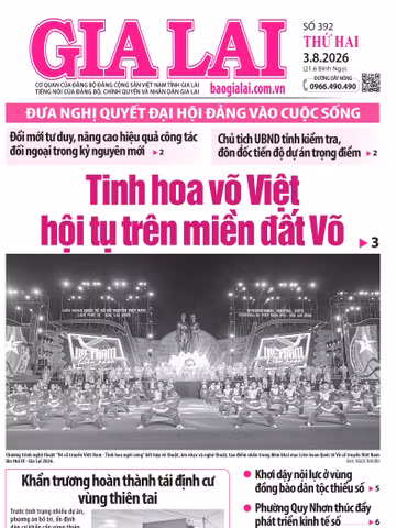 Báo Gia Lai số thứ hai ngày 3-8-2026