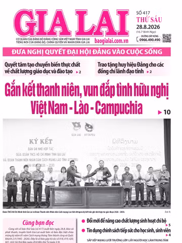 Báo Gia Lai số thứ sáu ngày 28-8-2026