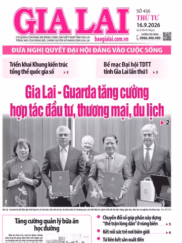 Báo Gia Lai số thứ tư ngày 16-9-2026
