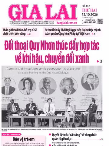 Báo Gia Lai số thứ hai ngày 12-10-2026