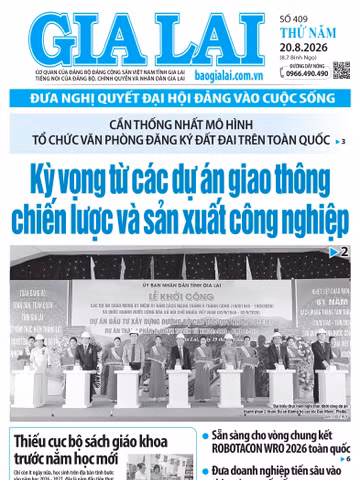 Báo Gia Lai số thứ năm ngày 20-8-2026