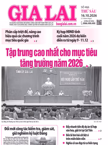 Báo Gia Lai số thứ sáu ngày 16-10-2026