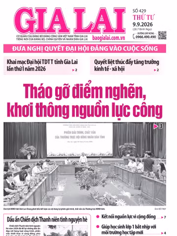 Báo Gia Lai số thứ tư ngày 9-9-2026