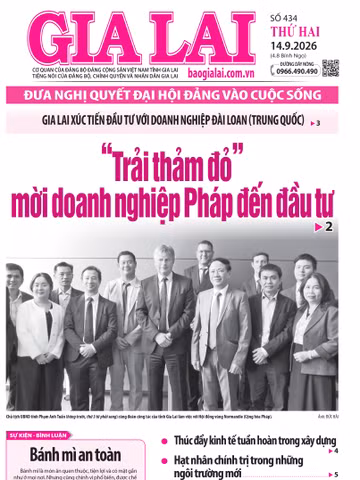 Báo Gia Lai số thứ hai ngày 14-9-2026