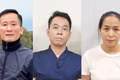 Đối tượng Bùi Chân Phương, Hà Văn Nam và Trần Thị Hồng Hạnh. Ảnh Bộ Công an