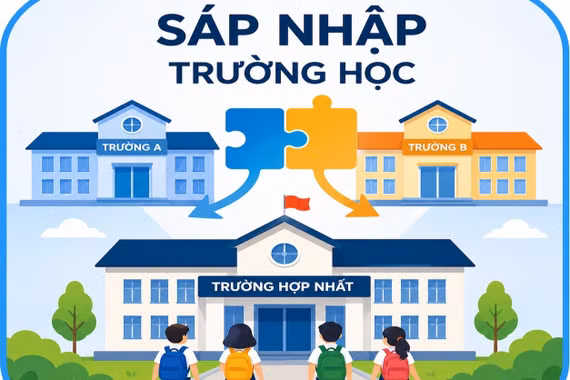 Sau cuộc sáp nhập trường học