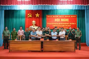 Đoàn Kinh tế - Quốc phòng 717 ký kết Quy chế phối hợp với 4 xã