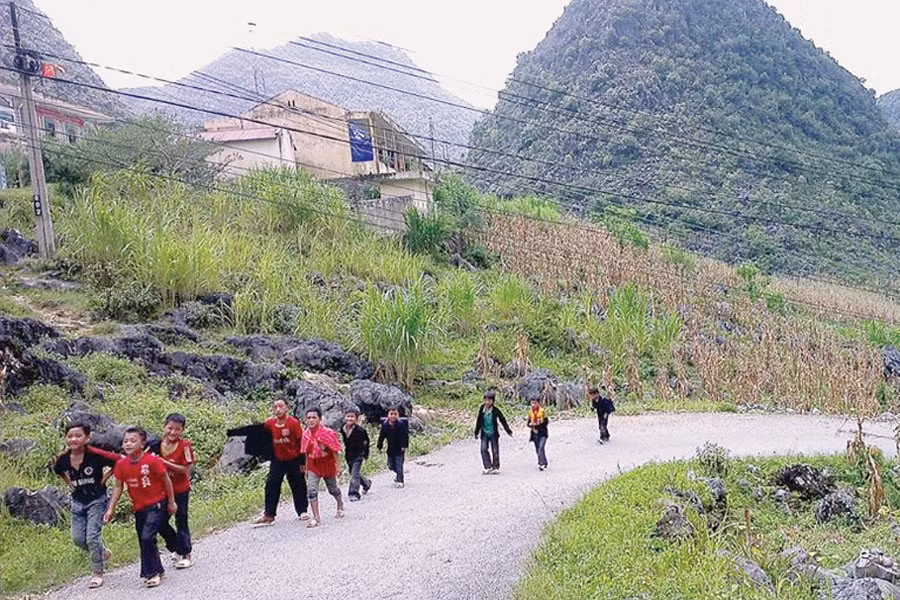 Trẻ em vùng cao Hà Giang. Ảnh: L.V.T