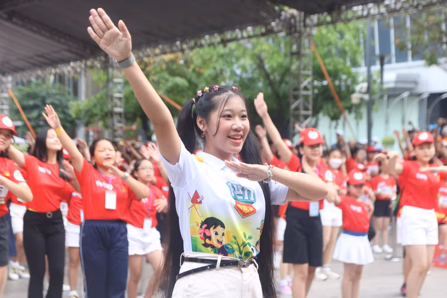 Màn đồng diễn flashmob ấn tượng. Ảnh nguồn TNO