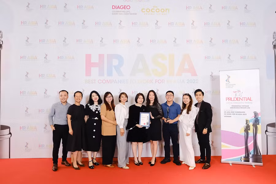Prudential Việt Nam là công ty bảo hiểm nhân thọ duy nhất được công nhận là Nơi làm việc tốt nhất châu Á trong 5 năm liên tiếp.