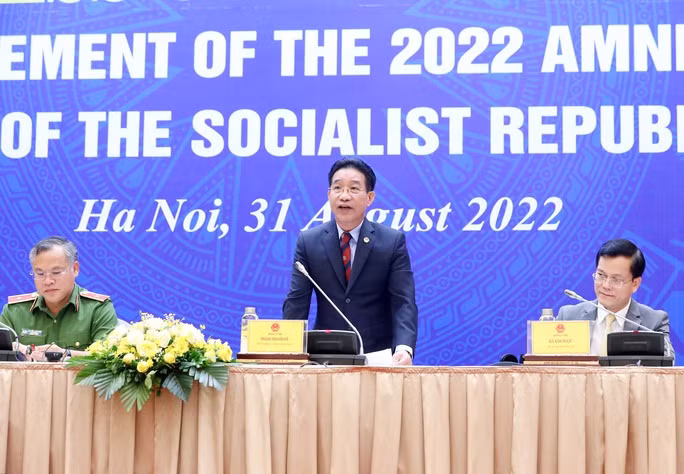 Phó Chủ nhiệm Văn phòng Chủ tịch nước Phạm Thanh Hà công bố quyết định đặc xá năm 2022