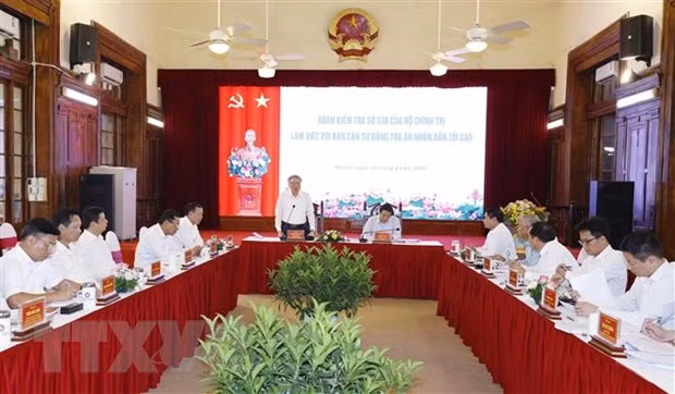 Quang cảnh buổi làm việc. Ảnh: Phương Hoa/TTXVN