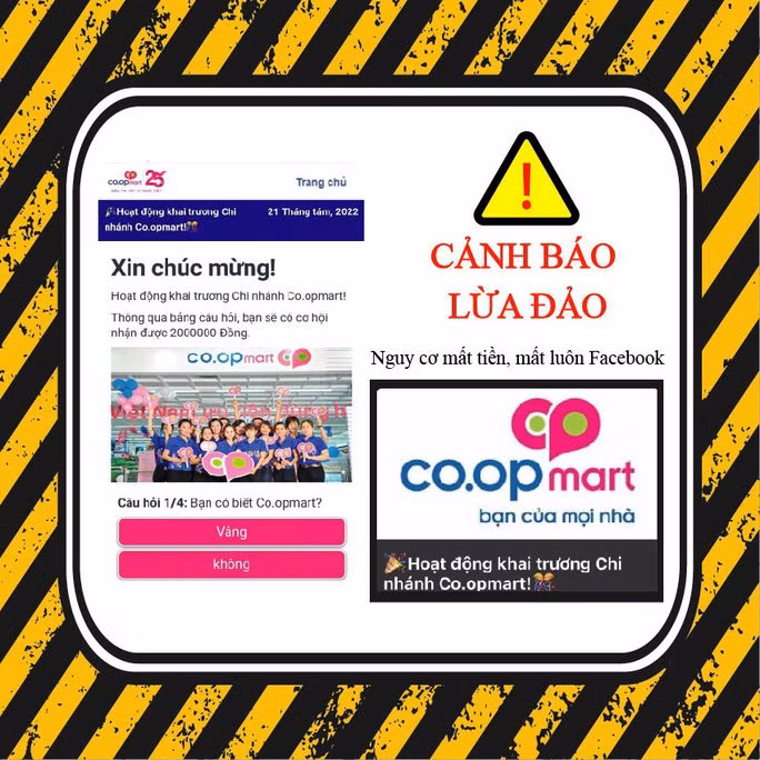  Đối tượng lừa đảo lợi dụng các hoạt động khai trương siêu thị để chiếm đoạt tài sản của khách hàng một cách tinh vi