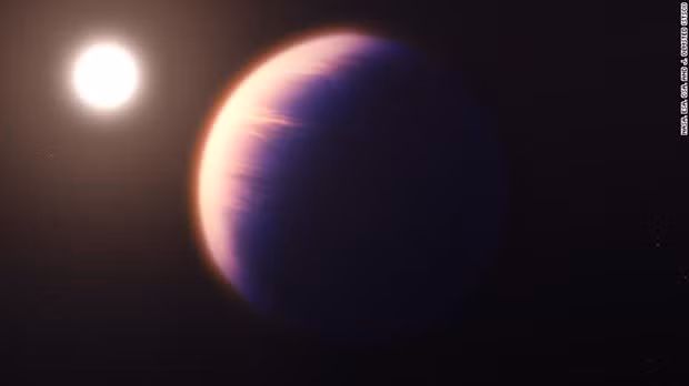 WASP-39 là hành tinh bên ngoài Hệ Mặt Trời. Nguồn: NASA