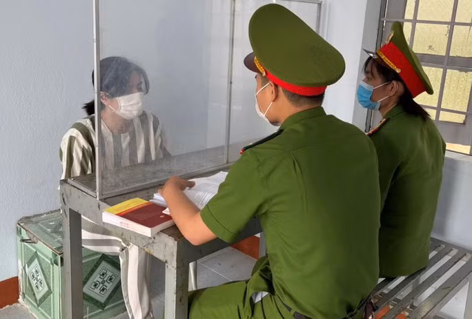 Đối tượng Nguyễn Đăng Cát Tiên tại cơ quan điều tra