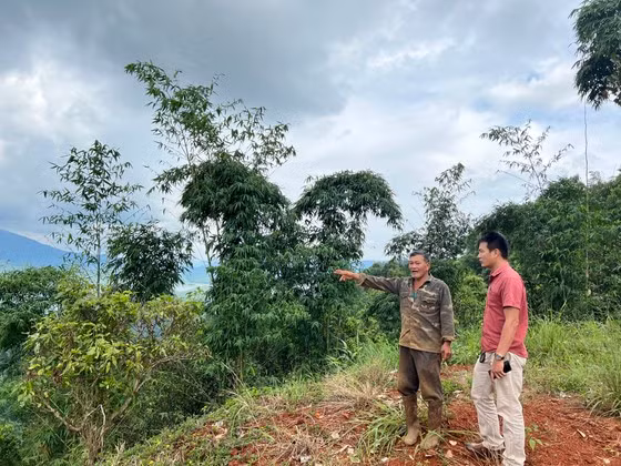 Gia đình ông Hoàng (bên trái) bị thu hồi 2 sổ đỏ với diện tích hơn 8ha Gia đình ông Hoàng (bên trái) bị thu hồi 2 sổ đỏ với diện tích hơn 8ha