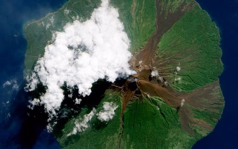 Núi lửa phun trào ở Papua New Guinea
