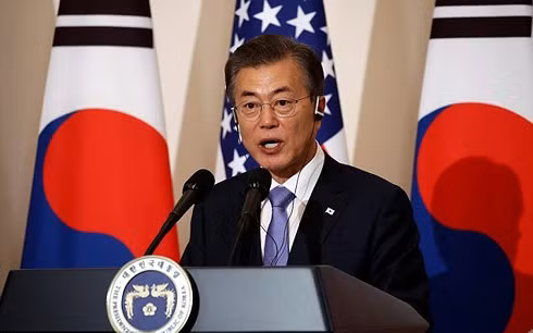 Tổng thống Hàn Quốc Moon Jae-in.