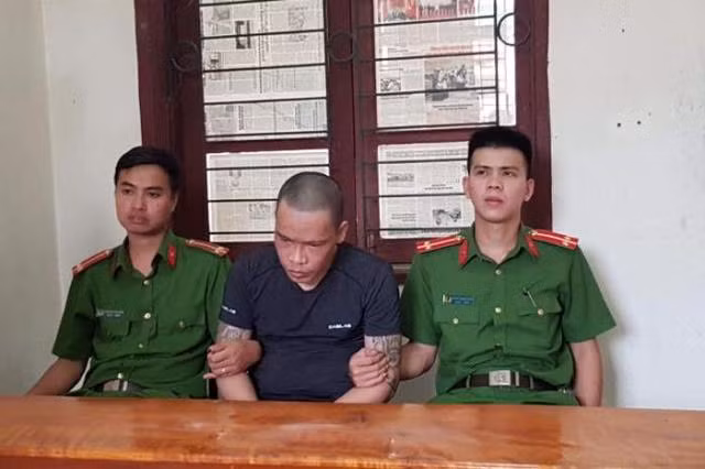 Đối tượng Nguyễn Văn Đức bị bắt.