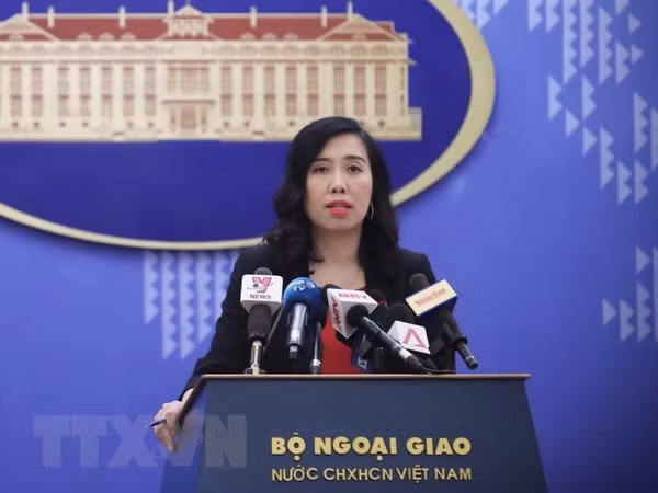 Người Phát ngôn Bộ Ngoại giao Việt Nam Lê Thị Thu Hằng.
