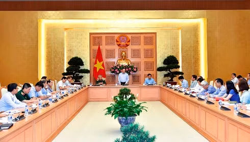 Toàn cảnh cuộc họp Ban Chỉ đạo liên ngành về hội nhập quốc tế trong lĩnh vực chính trị - quốc phòng – an ninh.