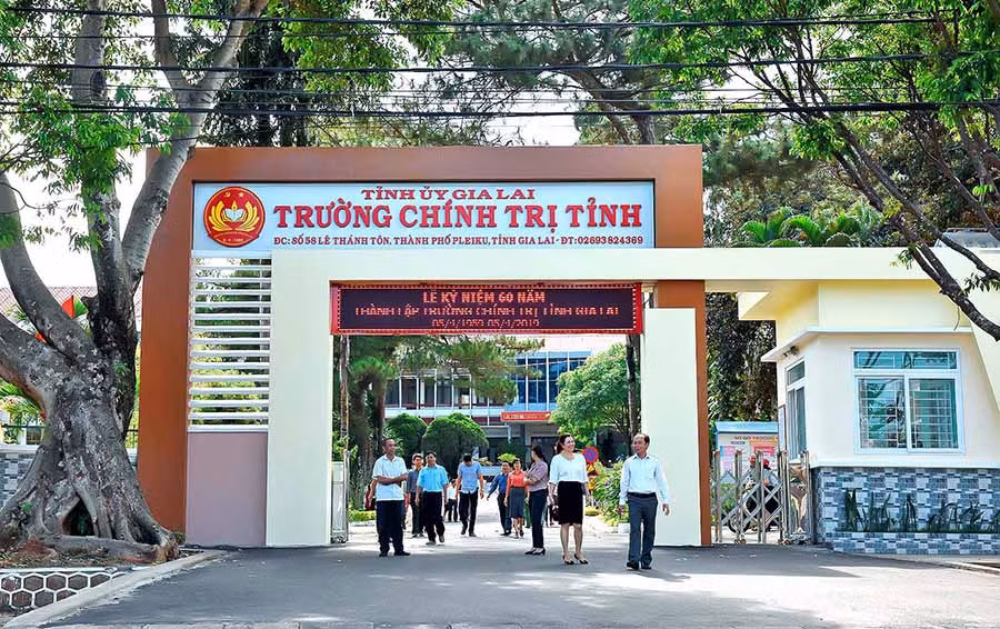  Trường Chính trị tỉnh được đầu tư xây dựng khang trang. Ảnh: Đức Thụy