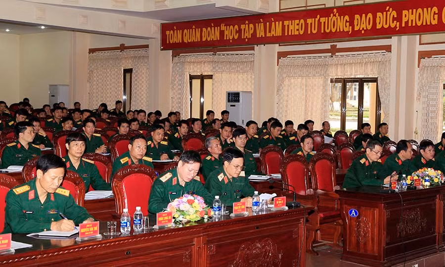 Các đại biểu tham dự hội nghị thông báo nhanh. Ảnh: Xuân Tính Các đại biểu tham dự hội nghị thông báo nhanh. Ảnh: Xuân Tính