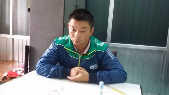Đối tượng Đức bị tạm giữ để làm rõ hành vi của mình