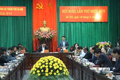Hội nghị Đảng bộ TP Hà Nội lần thứ 11 ngày 19-11. Hội nghị Đảng bộ TP Hà Nội lần thứ 11 ngày 19-11.