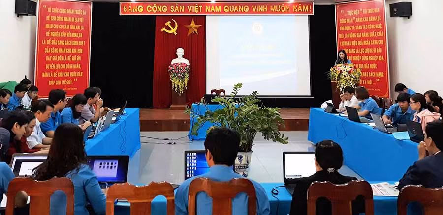  Quang cảnh lớp tập huấn. Ảnh: Hà Tây