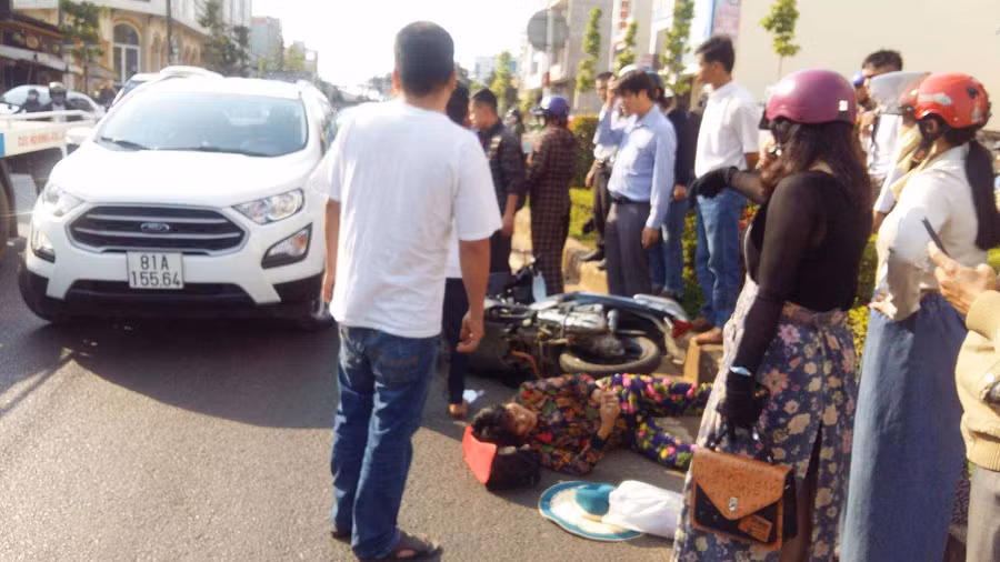 Hiện trường vụ tai nạn. Ảnh: Hà Phương
