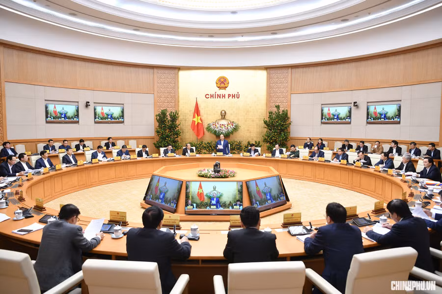  Phiên họp Chính phủ thường kỳ tháng 1/2019. - Ảnh: VGP/Quang Hiếu