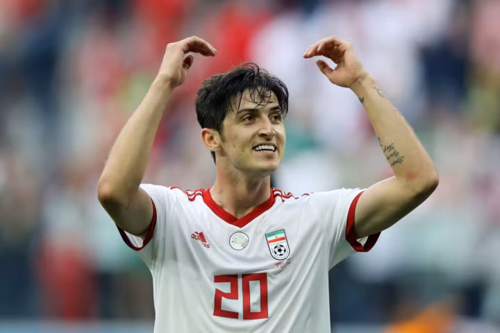 Azmoun ghi bàn ở thời khắc quan trọng. Ảnh: AFC.