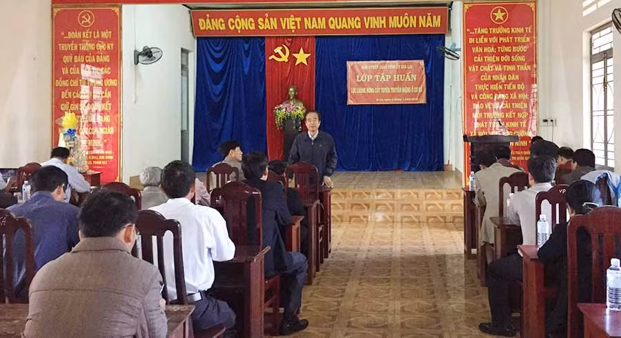 Các học viên tham gia lớp bồi dưỡng. Ảnh: Lê Trang 