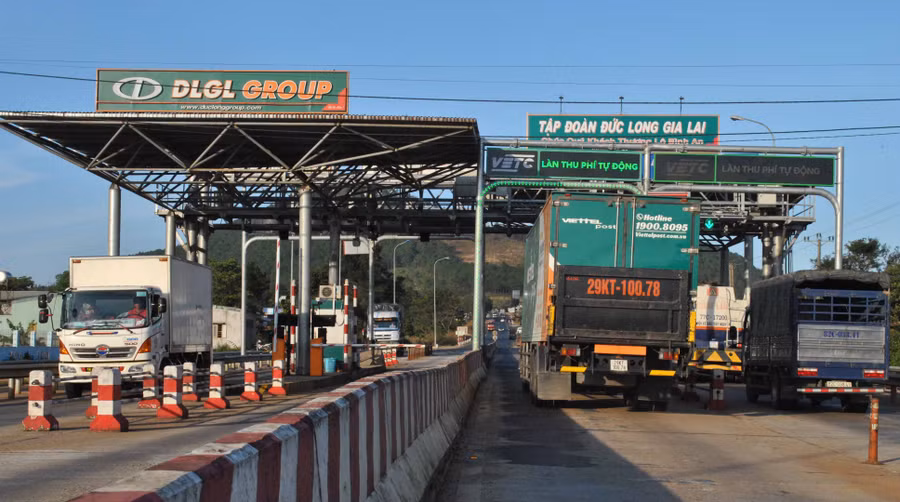 Trạm thu phí số 1, xã Ia Băng, huyện Đăk Đoa, tỉnh Gia Lai. Ảnh: Mai Tiên 